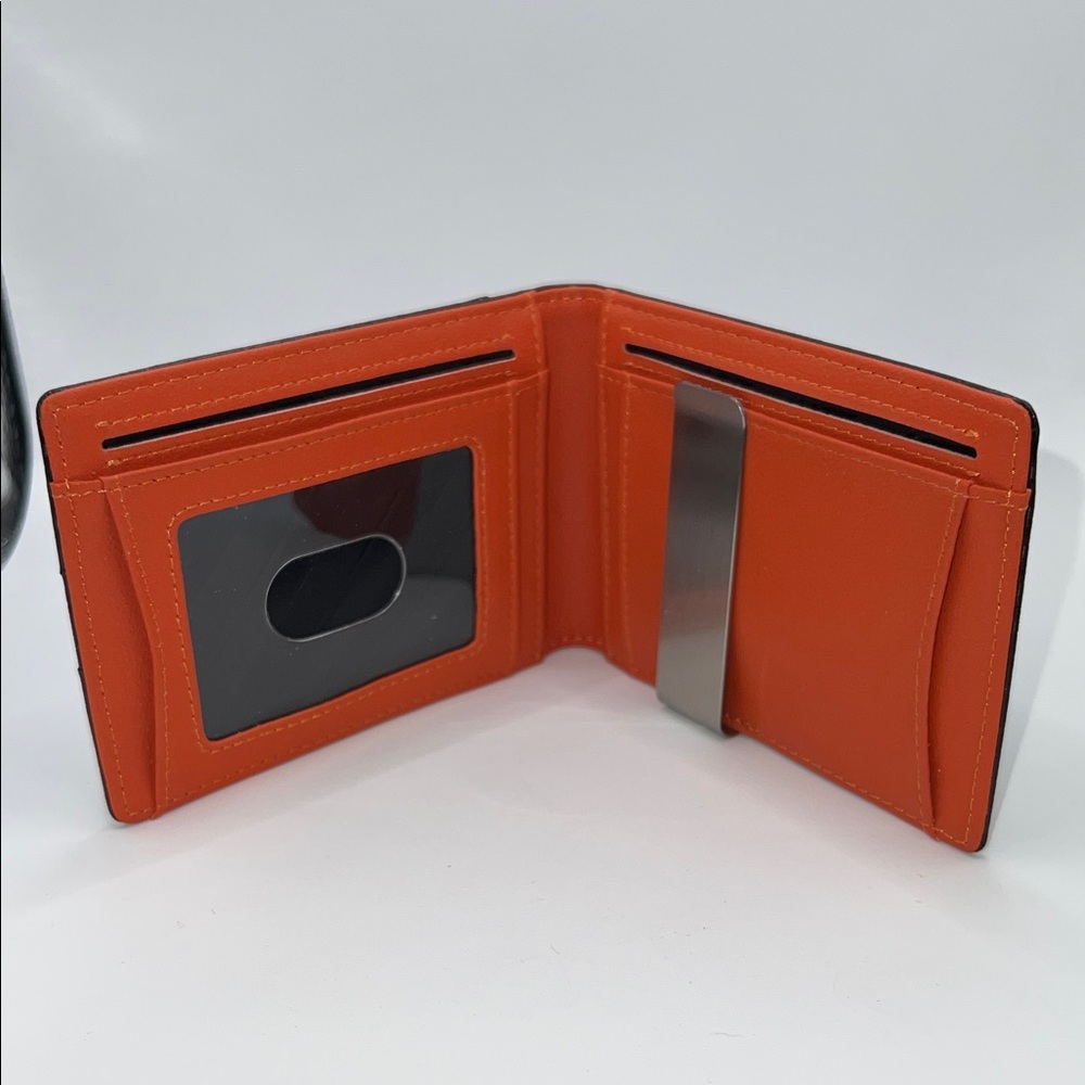 RUNBOX Slim RFID Blocking Leather Money Clip and Card Case - Picture 2 of 4